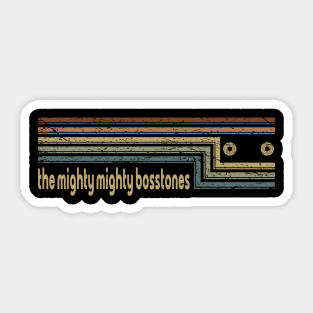 The Mighty Mighty Bosstones Cassette Stripes Sticker